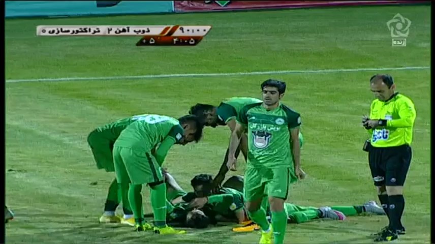 گل دوم ذوب آهن به تراکتورسازی (سوپرگل درخشان مهر)