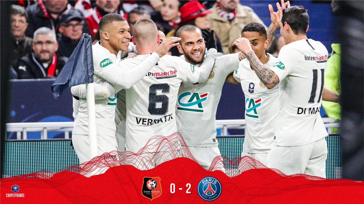 سوپرگل چیپ نیمار / گل دوم پاری سن ژرمن به رن