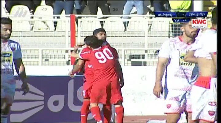 گل اول تراکتورسازی به پرسپولیس (اسماعیلی فر)