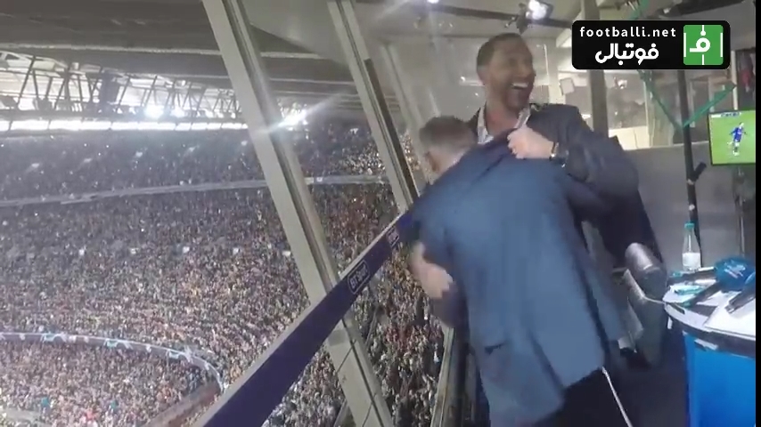 شادی جالب لینکر و فردیناند پس از سوپرگل مسی به لیورپول