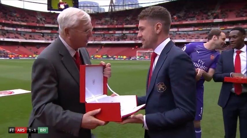 قدردانی باشگاه آرسنال از آرون رمزی بدلیل جدایی و پیوستن به یوونتوس