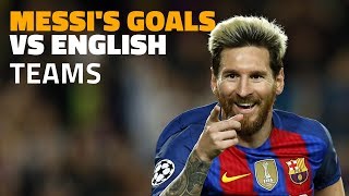 25 گل لیونل مسی مقابل تیم های انگلیسی