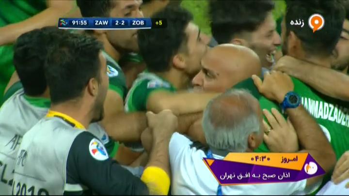 گل دوم ذوب آهن به الزورا (حبیب زاده)