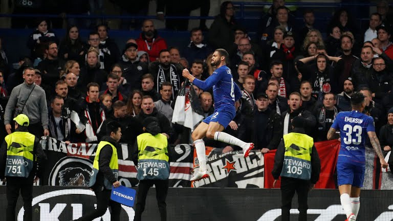 گل اول چلسی به فرانکفورت (چک)