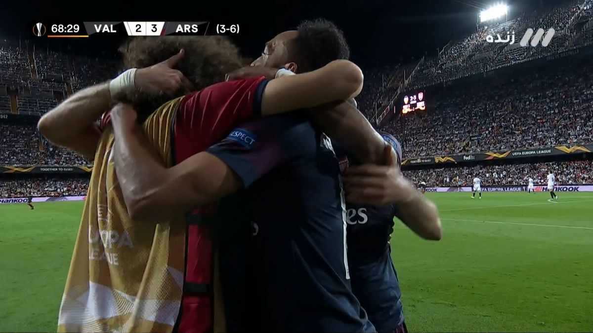 گل سوم آرسنال به والنسیا (اوبامیانگ)