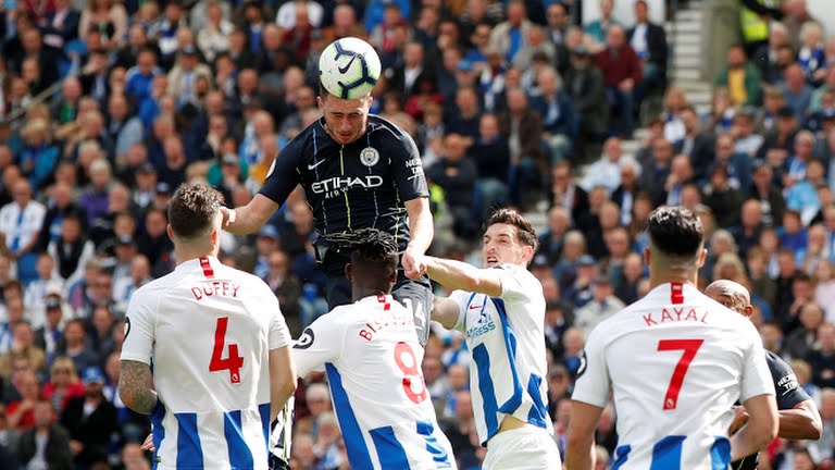 گل دوم منچستر سیتی به برایتون (لاپورت)