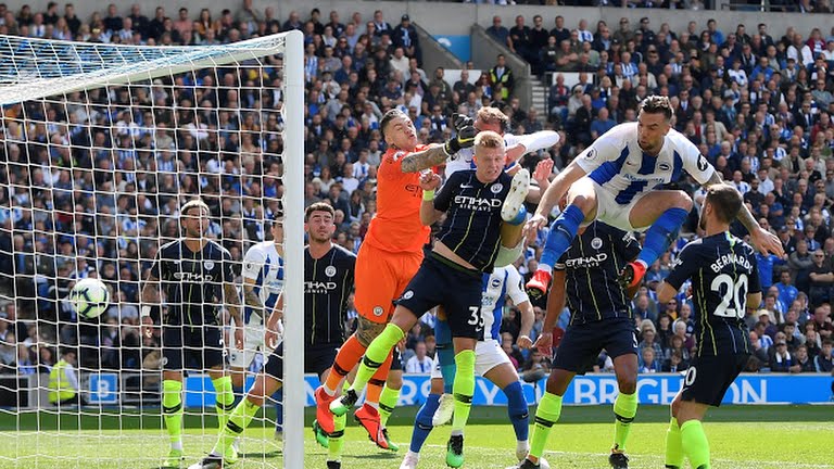 گل اول برایتون به منچستر سیتی (ماری)