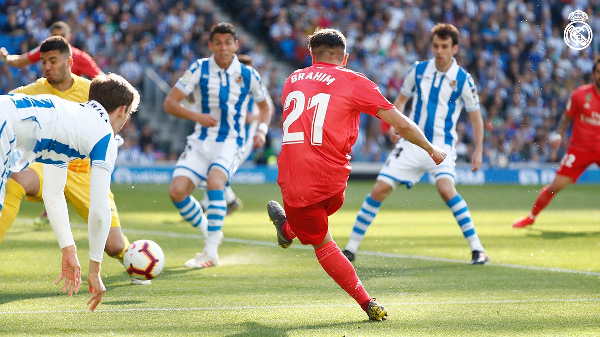 گل اول رئال مادرید به سوسیداد (سوپرگل براهیم)