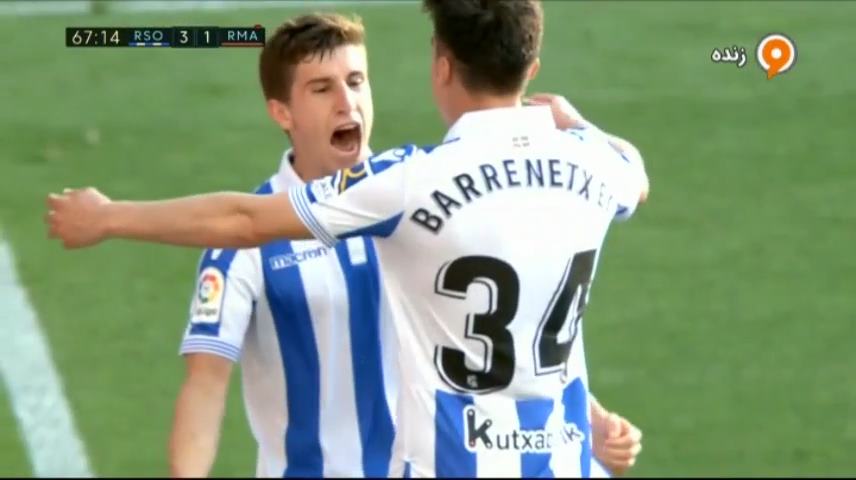 گل سوم سوسیداد به رئال مادرید (آندر)