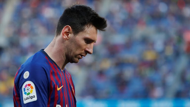 گل دوم بارسلونا به ختافه (مسی)