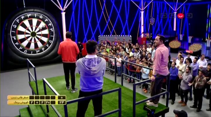شوتبال: چالش دارت فوتبال و بسکتبال کوروش برمک و اصغر طالب نسب