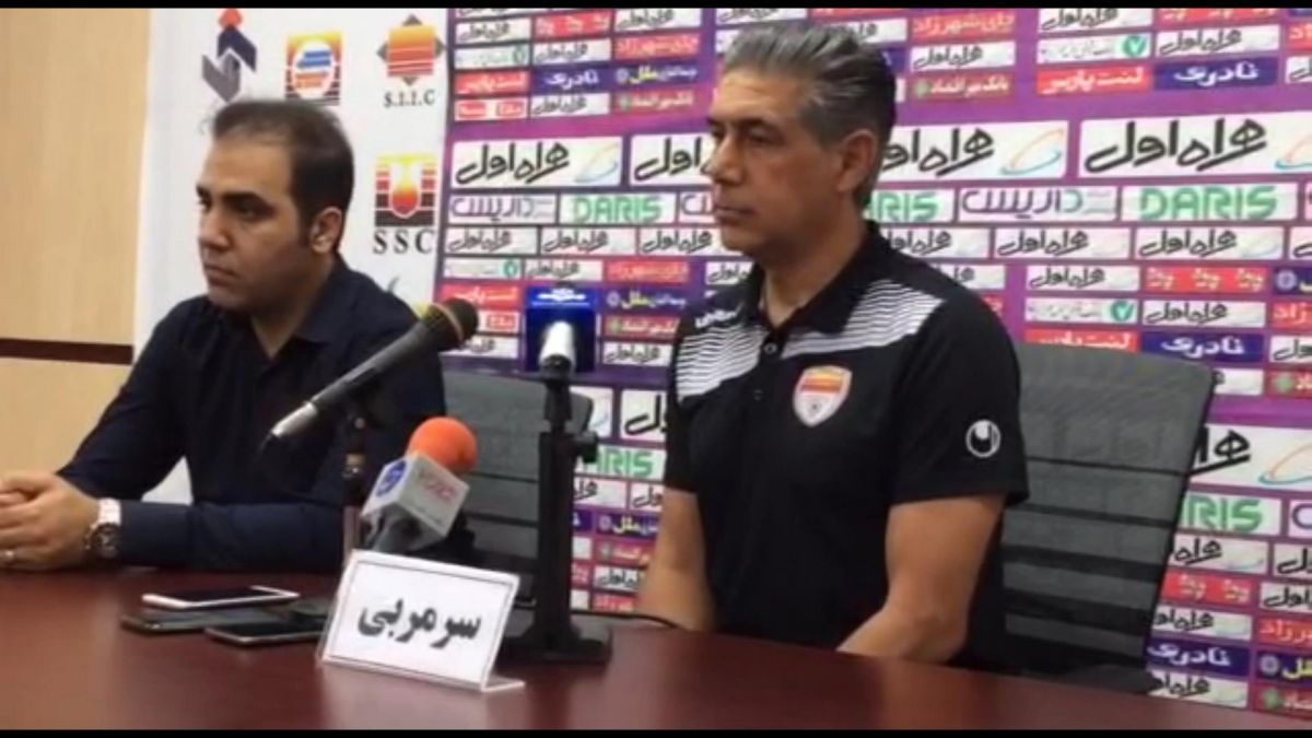 اختصاصی/ کنفرانس خبری افشین قطبی پیش از بازی فولاد - تراکتورسازی