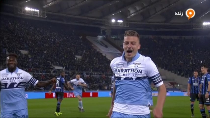 گل اول لاتزیو به آتالانتا (ساویچ)