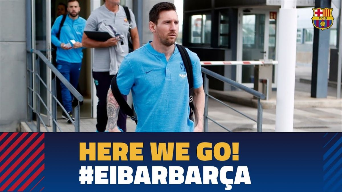 سفر بازیکنان بارسلونا برای آخرین بازی فصل مقابل ایبار