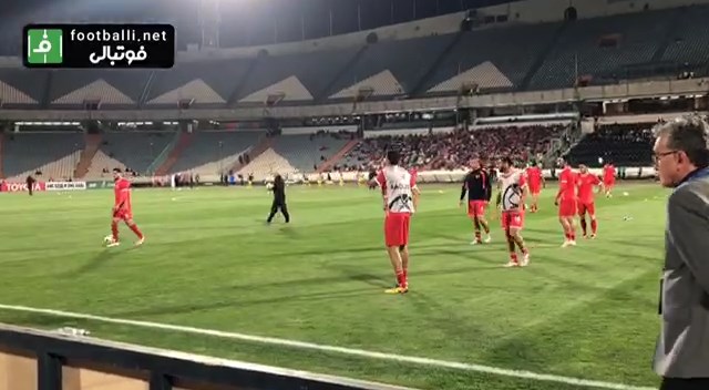 اختصاصی/ گرم کردن بازیکنان پرسپولیس پیش از تقابل با السد