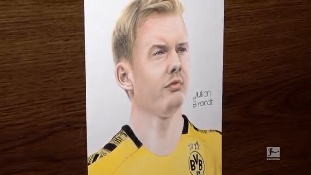 معرفی یولیان برانت بازیکن جدید دورتموند با نقاشی