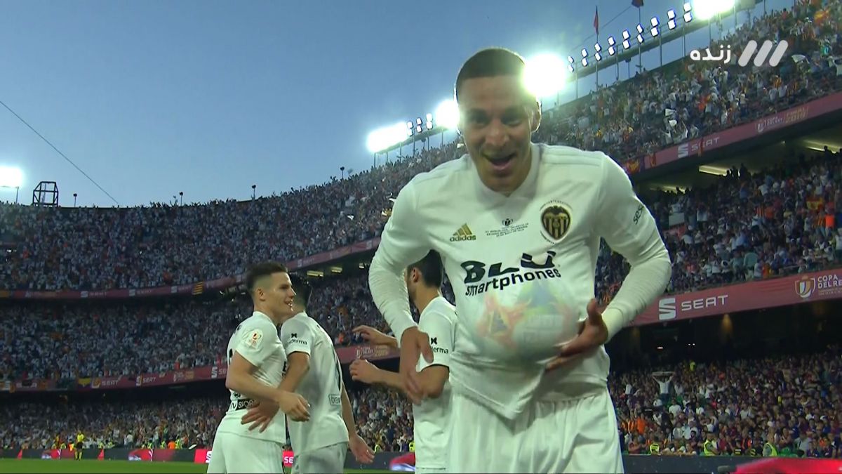 گل دوم والنسیا به بارسلونا (رودریگو)