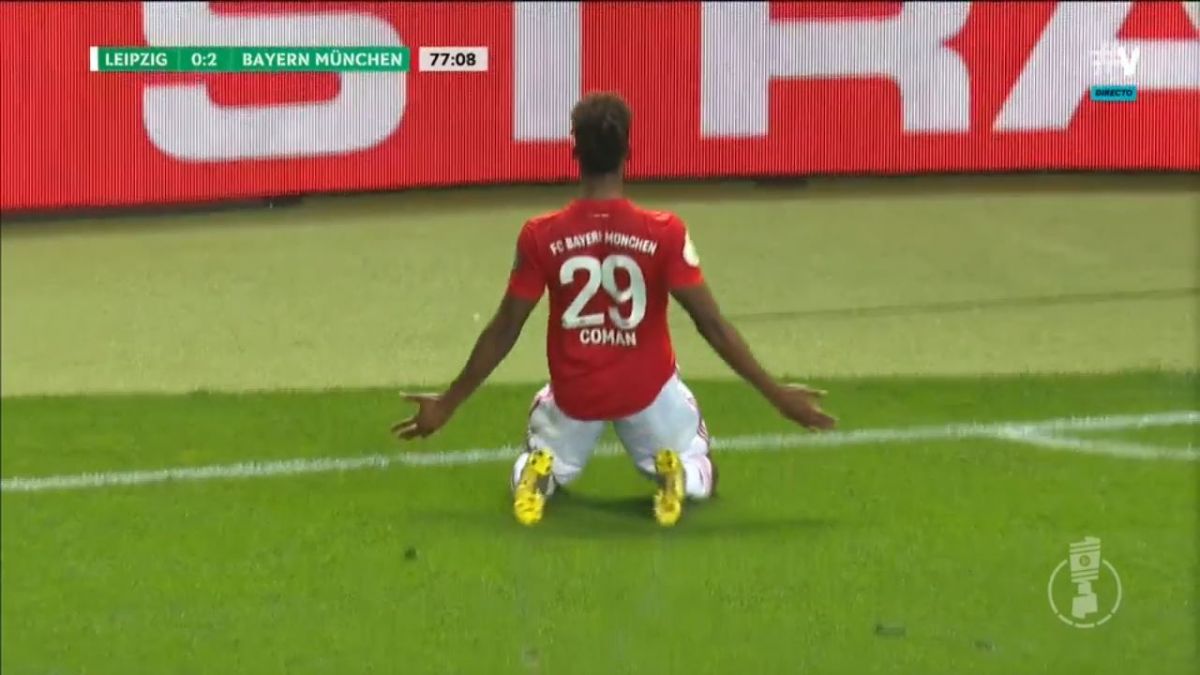 گل دوم بایرن مونیخ به لایپزیش (کومان)