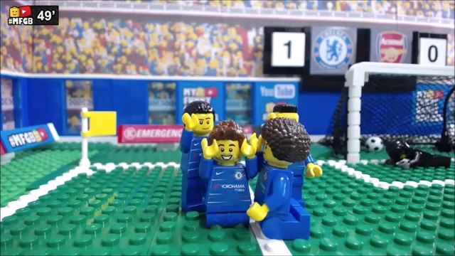 شبیه سازی بازی چلسی 4-1 آرسنال با عروسک لگو