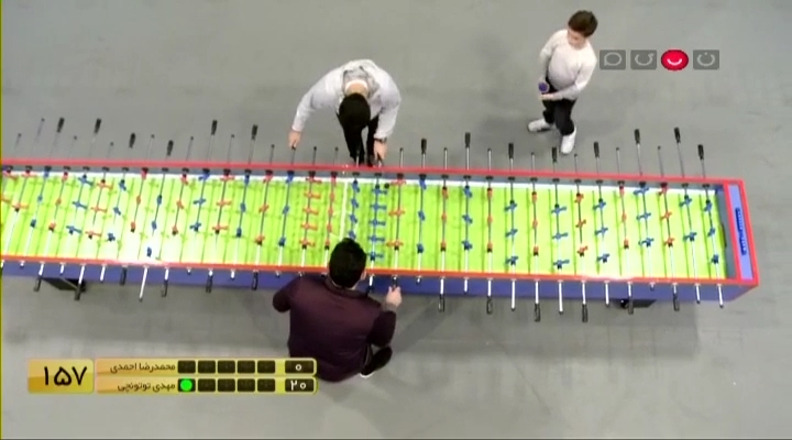 شوتبال: چالش فوتبال دستی محمدرضا احمدی و مهدی توتونچی