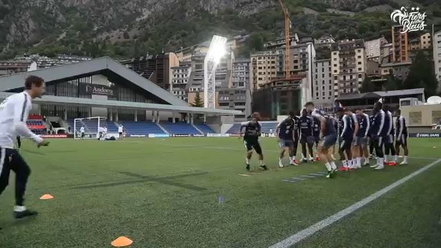 تمرین تیم فرانسه برای تقابل با آندورا