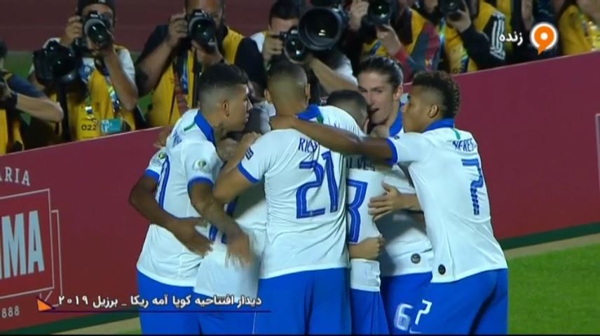 گل اول برزیل به بولیوی (کوتینیو)