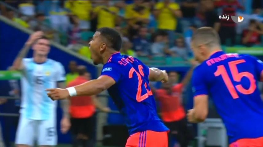 گل اول کلمبیا به آرژانتین (سوپرگل مارتینز)