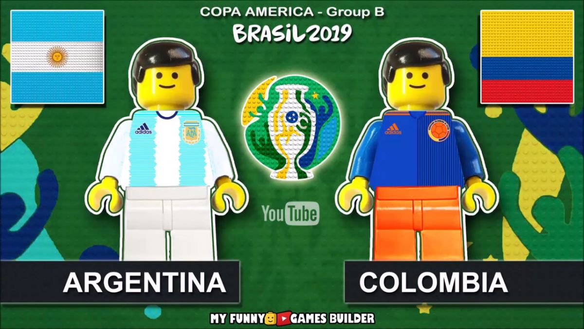 شبیه سازی بازی آرژانتین 0-2 کلمبیا با عروسک لگو