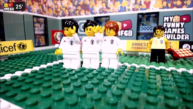 شبیه سازی بازی اروگوئه 2-2 ژاپن با عروسک لگو