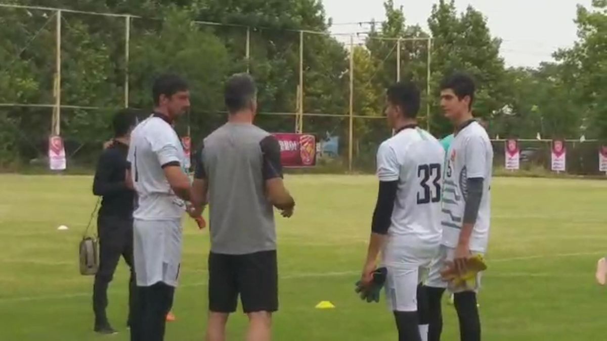 اختصاصی/ اولین حضور سید مهدی رحمتی در تمرین پدیده