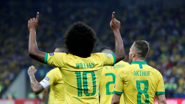 گل پنجم برزیل به پرو (سوپرگل ویلیان)