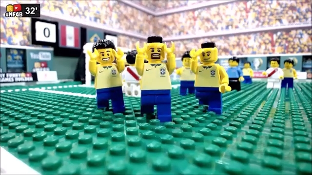 شبیه سازی بازی برزیل 5-0 پرو با عروسک لگو