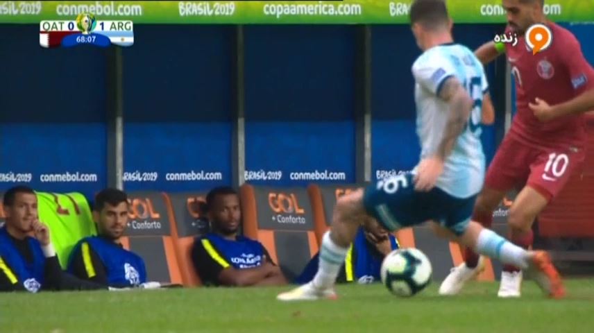 لایی زیبای حسن الهیدوس به بازیکن آررژانتین