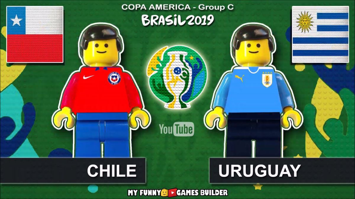 شبیه سازی بازی شیلی 0-1 اروگوئه با عروسک لگو