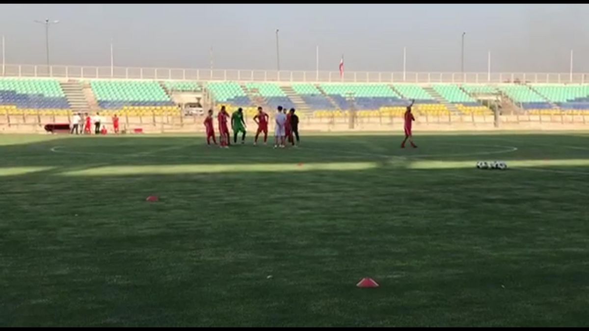 اختصاصی/ جلسه کریم باقری با بازیکنان در اولین تمرین پرسپولیس