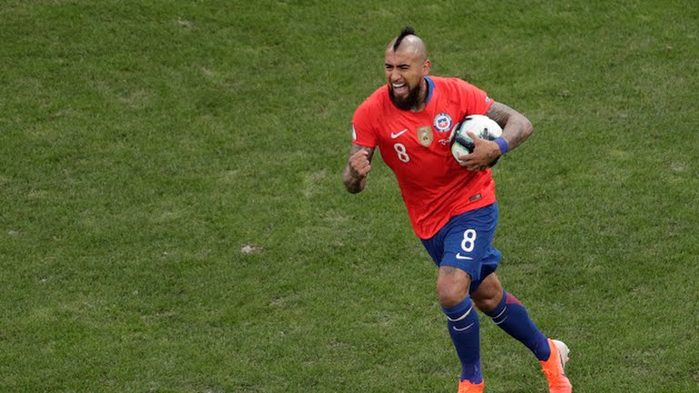 گل اول شیلی به آرژانتین (ویدال)