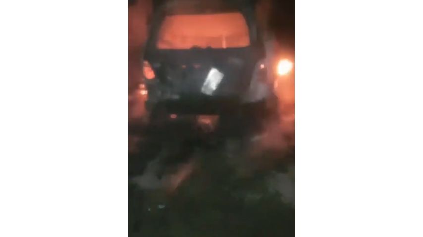 آتش زدن ماشین گادوین منشا در نیجریه