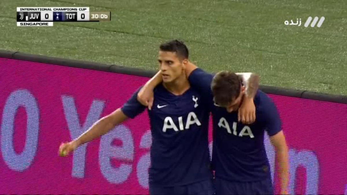 گل اول تاتنهام به یوونتوس (لاملا)