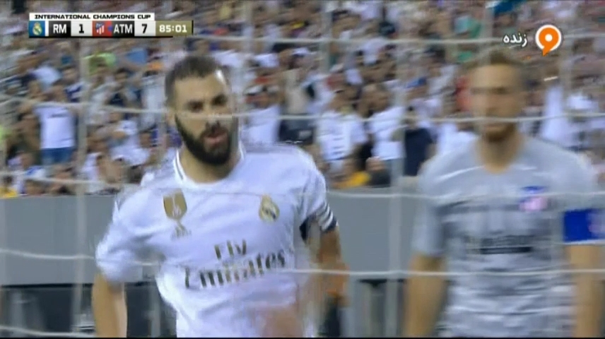 گل دوم رئال مادرید به اتلتیکو مادرید (بنزما)
