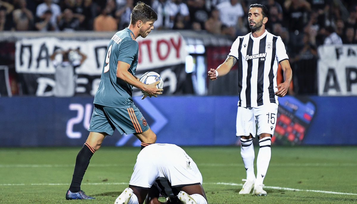 خلاصه بازی پائوک 2-2 آژاکس (پلی آف لیگ قهرمانان اروپا)