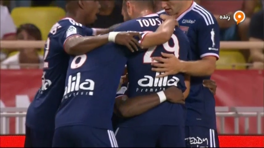 گل اول لیون به موناکو (دمبله / اولین گل لیگ فرانسه 2019-20)