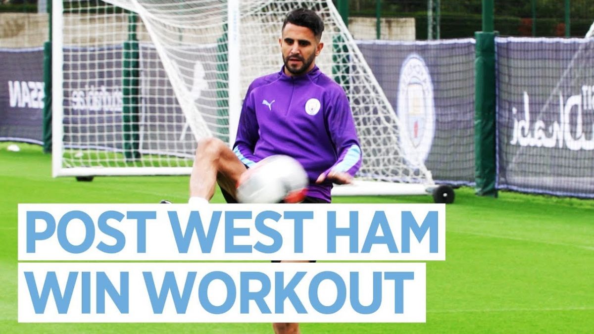 تمرین منچستر سیتی پس از برتری مقابل وستهام