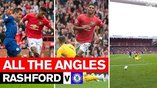 گل مارکوس رشفورد مقابل چلسی از زوایای مختلف