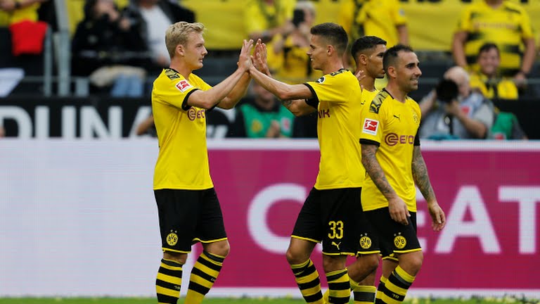 خلاصه بازی دورتموند 5-1 آگزبورگ (دبل آلکاسر)