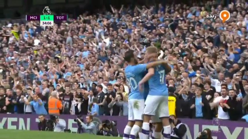 گل دوم منچستر سیتی به تاتنهام (آگوئرو)