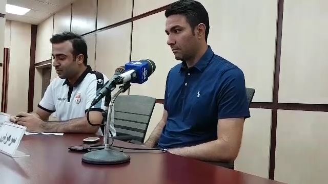 اختصاصی/ کنفرانس خبری نکونام پیش از بازی فولاد و نفت آبادان