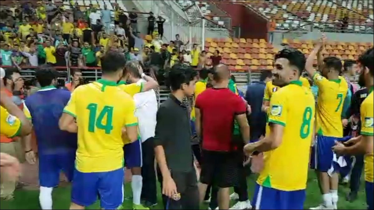 اختصاصی/ خوشحالی بازیکنان و هواداران نفت آبادان بعد از برد مقابل فولاد