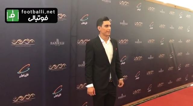 اختصاصی/ ورود محمد نادری به سالن محل برگزاری مراسم برترین های لیگ هجدهم