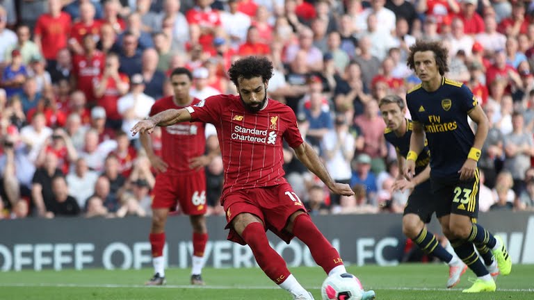 گل دوم لیورپول به آرسنال (محمد صلاح)