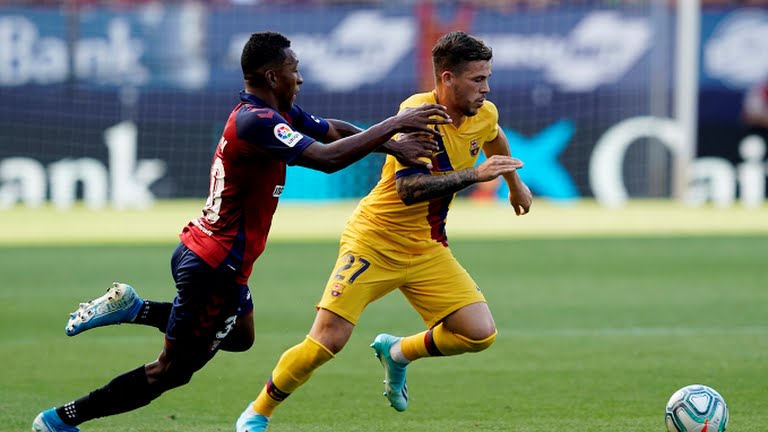 خلاصه بازی اوساسونا 2-2 بارسلونا